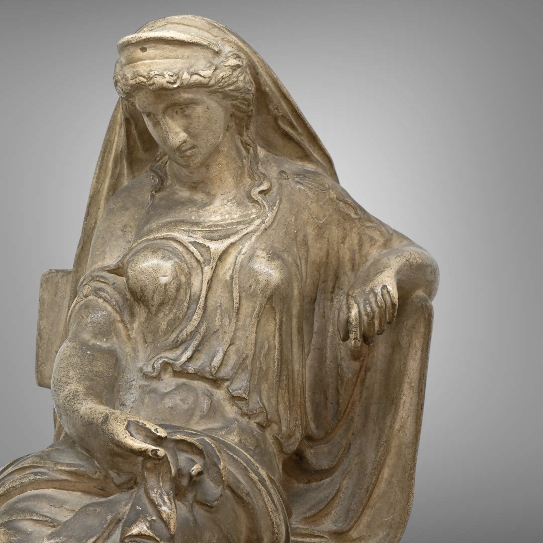 Figura di Donna in Stile Neoclassico - Italia XIX Secolo-photo-4